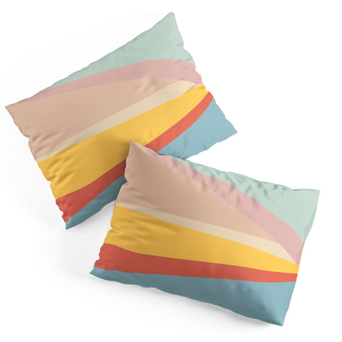 June Journal Retro Abstract Geometric Pillow Shams