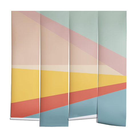 June Journal Retro Abstract Geometric Wall Mural