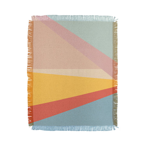 June Journal Retro Abstract Geometric Throw Blanket