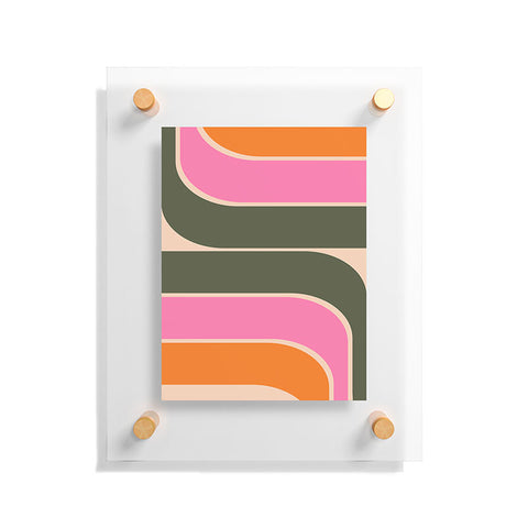 June Journal Retro Curve I Floating Acrylic Print