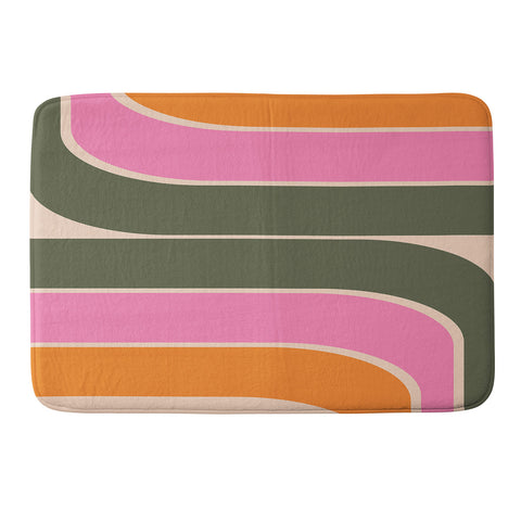 June Journal Retro Curve I Memory Foam Bath Mat