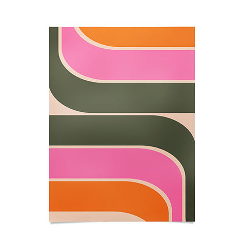 June Journal Retro Curve I Poster