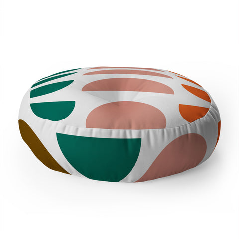 June Journal Retro Geometrics Floor Pillow Round