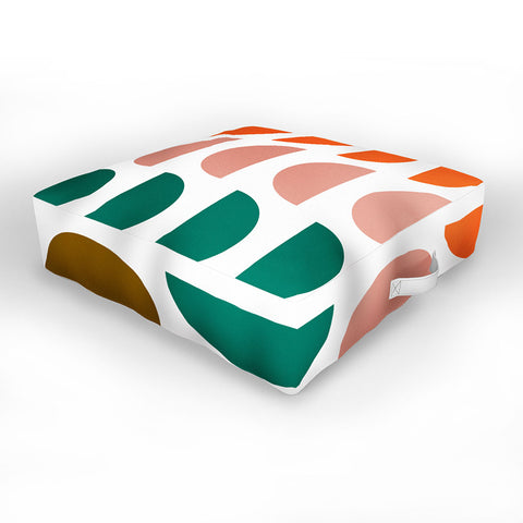 June Journal Retro Geometrics Outdoor Floor Cushion