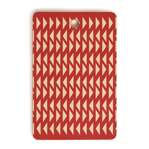 June Journal Shapes 30 in Red Cutting Board Rectangle