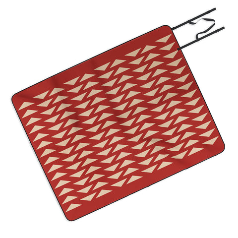 June Journal Shapes 30 in Red Picnic Blanket