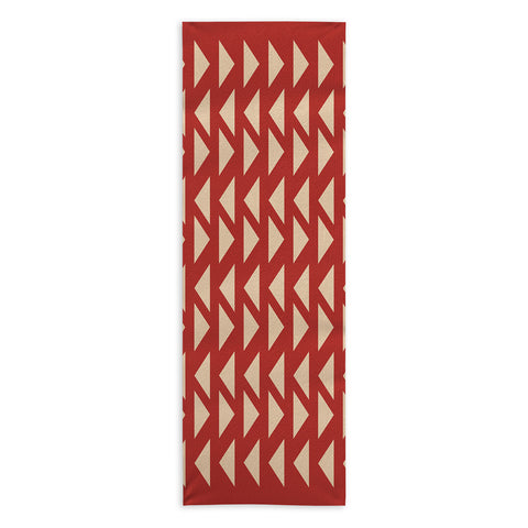 June Journal Shapes 30 in Red Yoga Towel