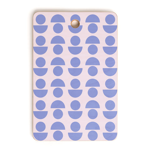 June Journal Shapes in Periwinkle Cutting Board Rectangle