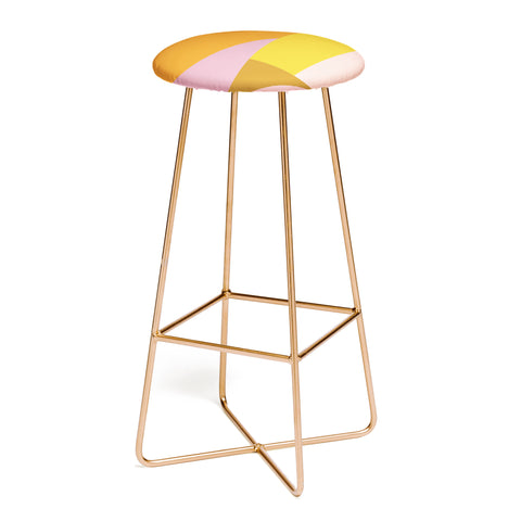 June Journal Shapes in Vintage Modern Pink Bar Stool