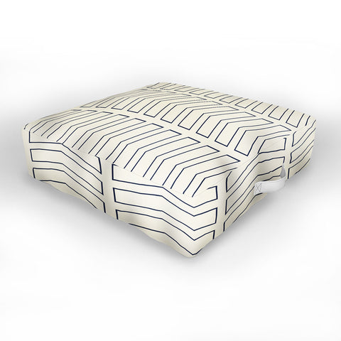 June Journal Simple Linear Geometric Shapes Outdoor Floor Cushion
