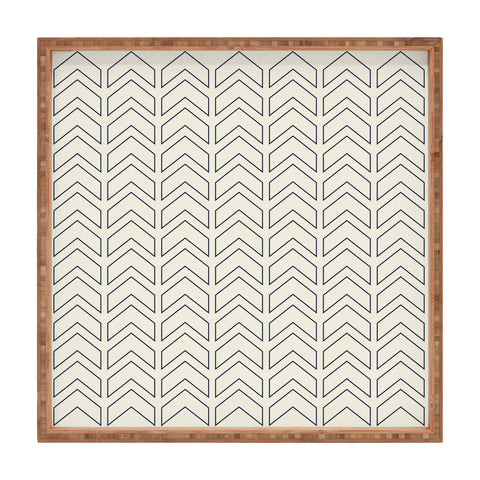 June Journal Simple Linear Geometric Shapes Square Tray