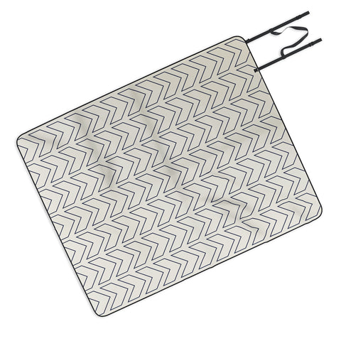 June Journal Simple Linear Geometric Shapes Picnic Blanket
