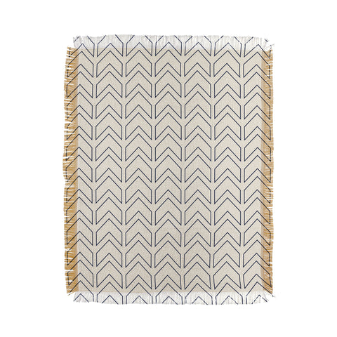 June Journal Simple Linear Geometric Shapes Throw Blanket