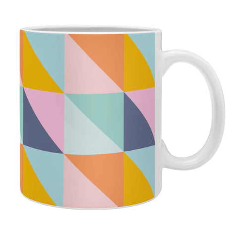 June Journal Simple Shapes Pattern in Fun Colors Coffee Mug