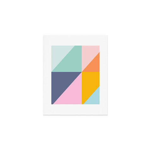 June Journal Simple Triangles in Fun Colors Art Print