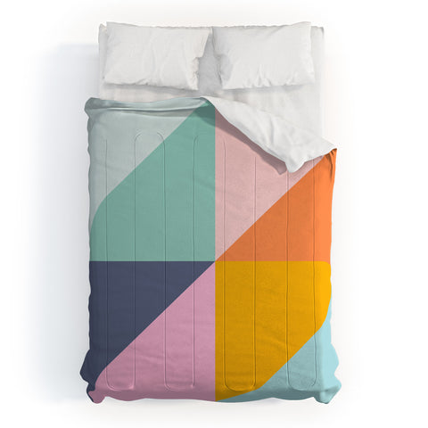 June Journal Simple Triangles in Fun Colors Comforter