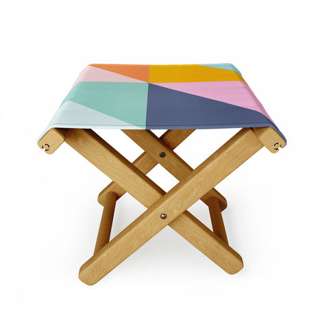 June Journal Simple Triangles in Fun Colors Folding Stool