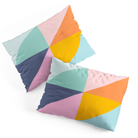 June Journal Simple Triangles in Fun Colors Pillow Shams