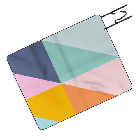June Journal Simple Triangles in Fun Colors Picnic Blanket