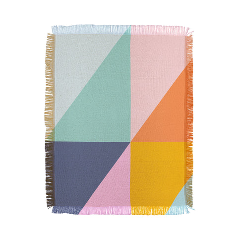 June Journal Simple Triangles in Fun Colors Throw Blanket