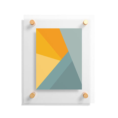 June Journal Sunset Triangle Color Block Floating Acrylic Print