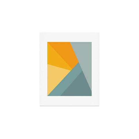 June Journal Sunset Triangle Color Block Art Print