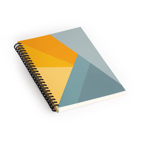 June Journal Sunset Triangle Color Block Spiral Notebook