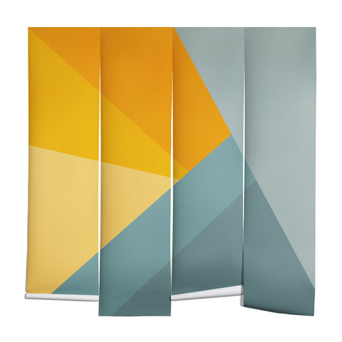 June Journal Sunset Triangle Color Block Wall Mural