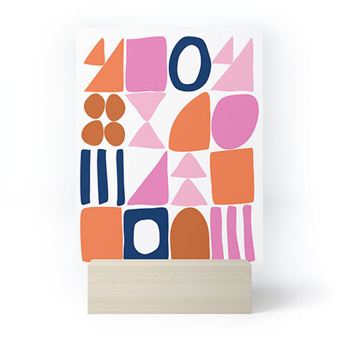 June Journal Sweet Whimsy Shapes Pattern Mini Art Print