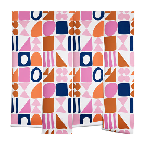 June Journal Sweet Whimsy Shapes Pattern Wall Mural