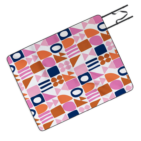 June Journal Sweet Whimsy Shapes Pattern Picnic Blanket