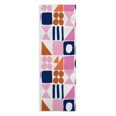 June Journal Sweet Whimsy Shapes Pattern Yoga Towel
