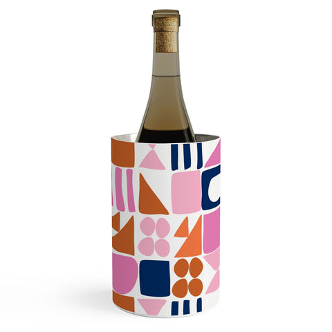 June Journal Sweet Whimsy Shapes Pattern Wine Chiller