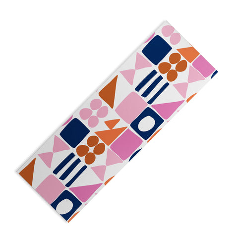 June Journal Sweet Whimsy Shapes Pattern Yoga Mat