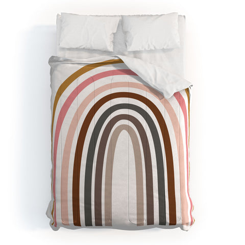 June Journal Whimsical Rainbow in Earthy Co Comforter