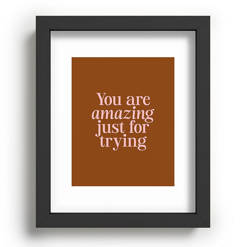 June Journal You Are Amazing Recessed Framing Rectangle