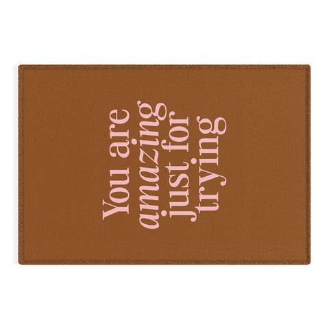 June Journal You Are Amazing Outdoor Rug