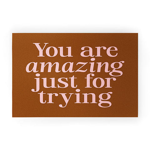 June Journal You Are Amazing Welcome Mat