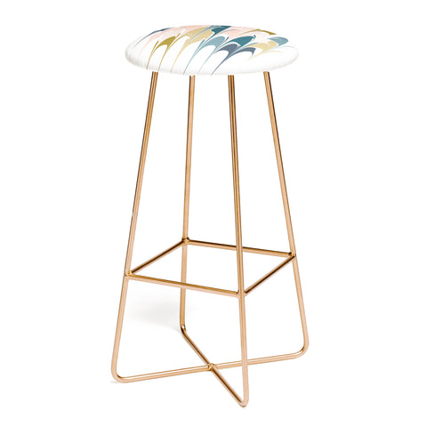 June Journal Zen Abstract Shapes Bar Stool