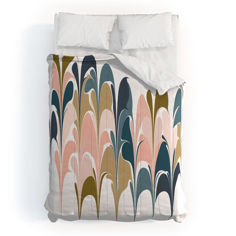 June Journal Zen Abstract Shapes Comforter