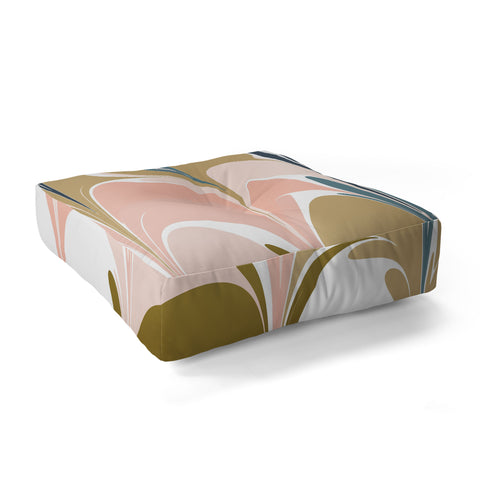 June Journal Zen Abstract Shapes Floor Pillow Square