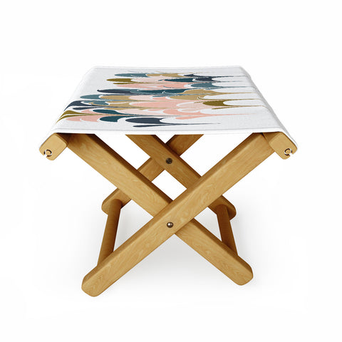 June Journal Zen Abstract Shapes Folding Stool