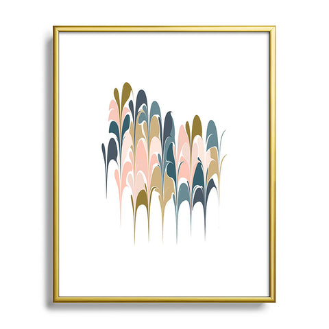June Journal Zen Abstract Shapes Metal Framed Art Print