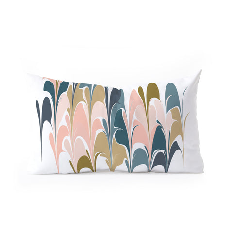 June Journal Zen Abstract Shapes Oblong Throw Pillow