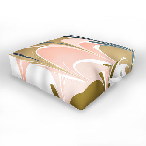 June Journal Zen Abstract Shapes Outdoor Floor Cushion