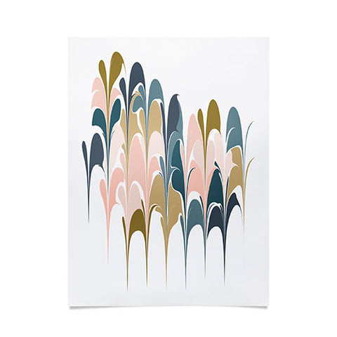 June Journal Zen Abstract Shapes Poster