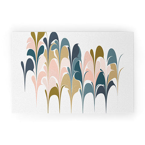 June Journal Zen Abstract Shapes Welcome Mat
