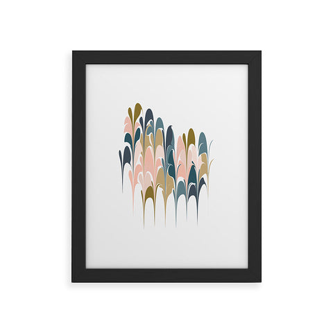 June Journal Zen Abstract Shapes Framed Art Print