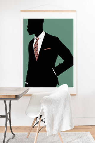 justin shiels Business Casual Art Print And Hanger