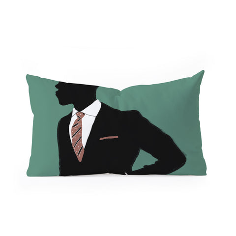 justin shiels Business Casual Oblong Throw Pillow